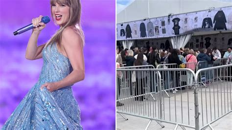 Taylor swift merch at concert - 15 Jun 2023 ... Taylor Swift fans were lining up Thursday on the North Shore to purchase The Eras Tour merchandise in preparation for the singer's upcoming ...